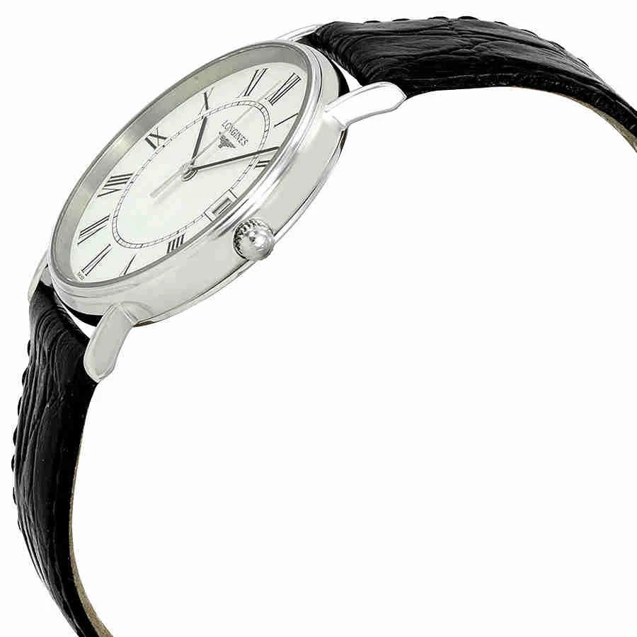 商品Longines|Longines Presence White Dial Black Leather Mens Watch L48194112,价格¥4241,第2张图片详细描述