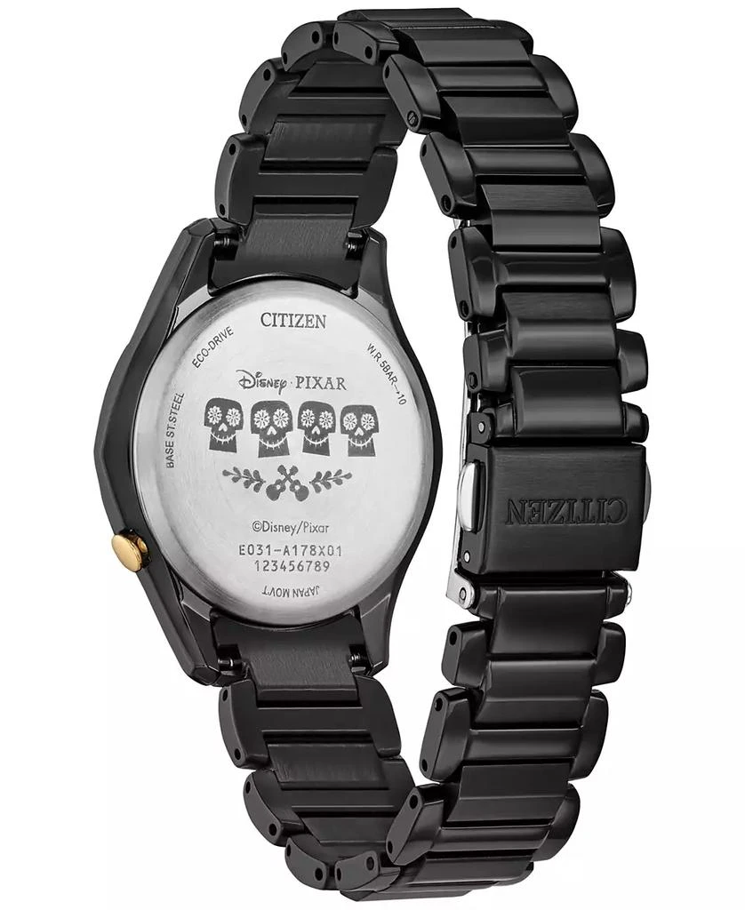 商品Citizen|Eco-Drive Women's Disney Pixar Coco Sugar Skull Black-Tone Stainless Steel Bracelet Watch 37mm,价格¥2146,第3张图片详细描述