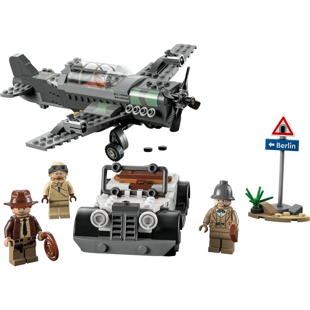 商品LEGO|LEGO Indiana Jones Fighter Plane Chase with Toy Car (77012),价格¥278,第2张图片详细描述