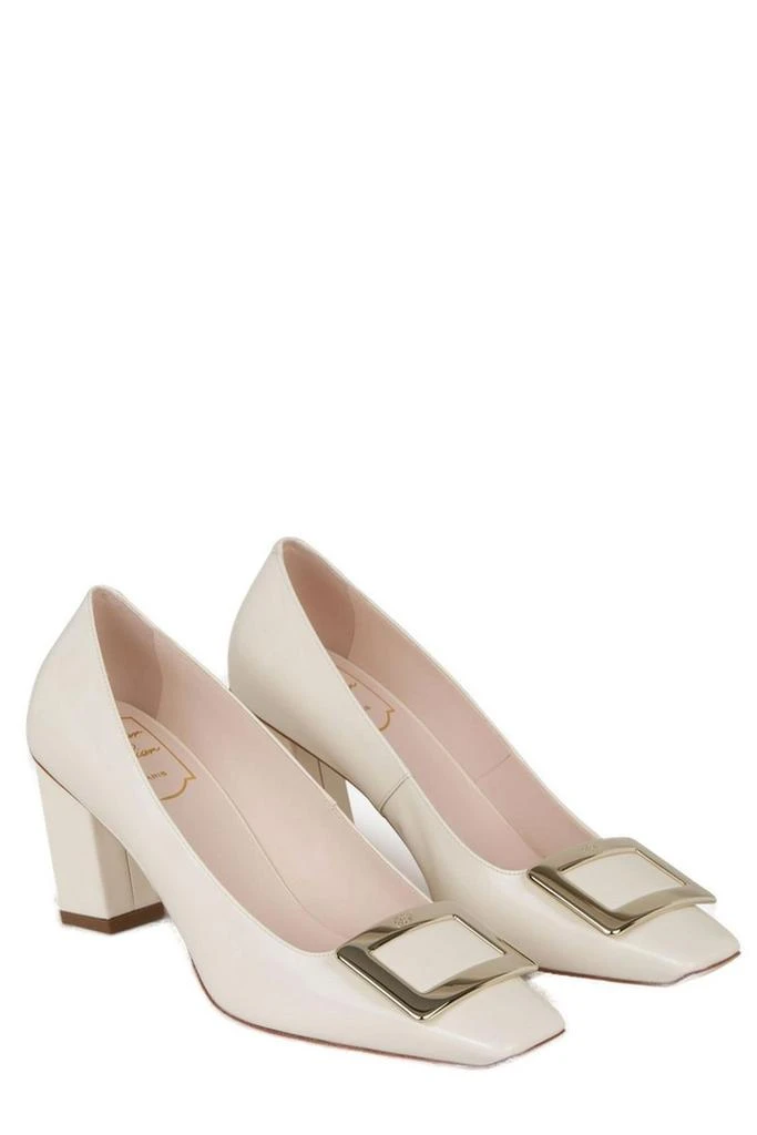 商品Roger Vivier|Roger Vivier Logo Engraved Block Heel Pumps,价格¥4344,第2张图片详细描述