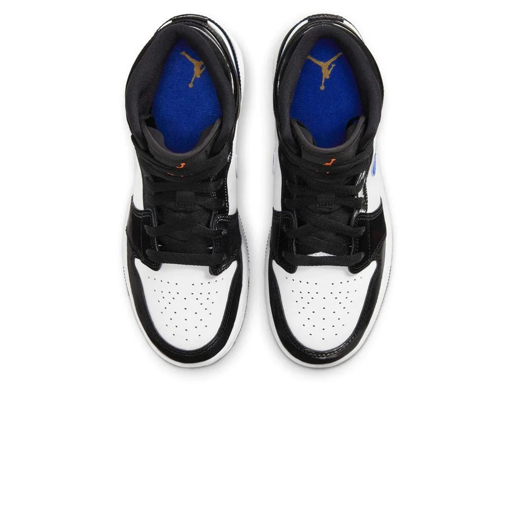 商品Jordan|Air Jordan 1 Mid Black Racer Blue (GS),价格¥1239,第3张图片详细描述
