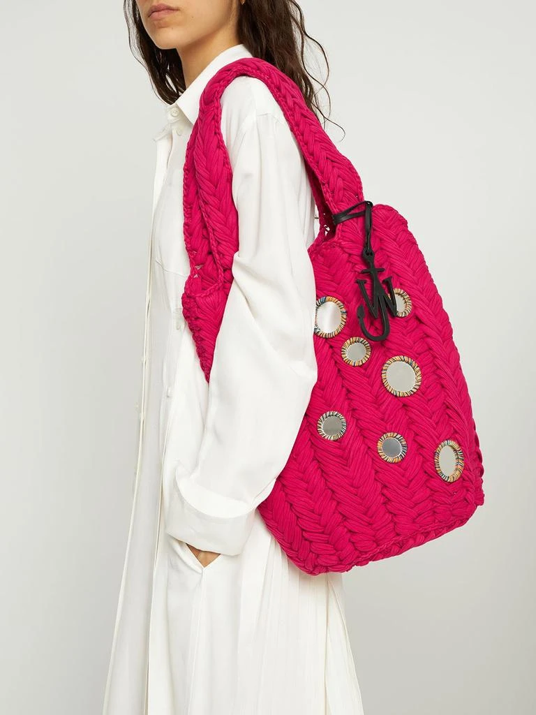 商品JW Anderson|Mirror Knitted Organic Cotton Bag,价格¥1663,第1张图片详细描述