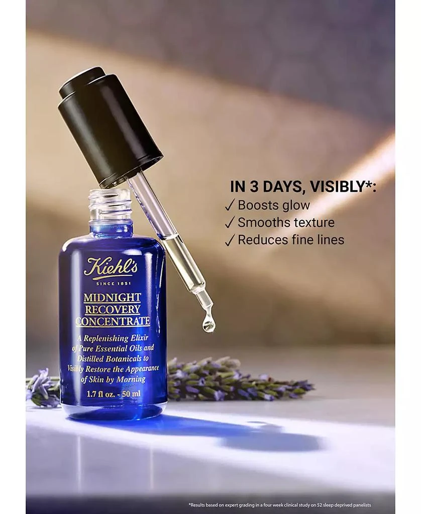 商品Kiehl's|Midnight Recovery Concentrate Moisturizing Face Oil, 0.5-oz.,价格¥228,第2张图片详细描述