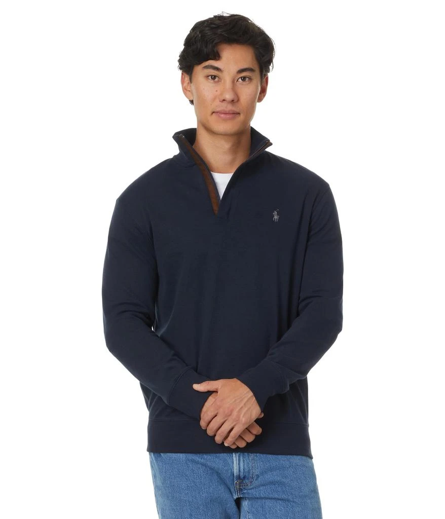 商品Ralph Lauren|Luxury Jersey Quarter-Zip Pullover,价格¥610,第1张图片