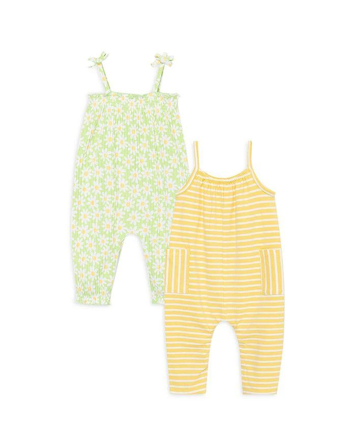 商品Little Me|Girls' Daisy Stripe Jumpsuits, 2 Pack - Baby,价格¥205,第1张图片详细描述