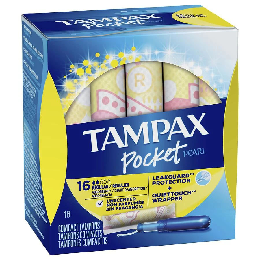 Tampons, with LeakGuard Braid & Extendable Applicator No Scent, Regular Absorbency 商品
