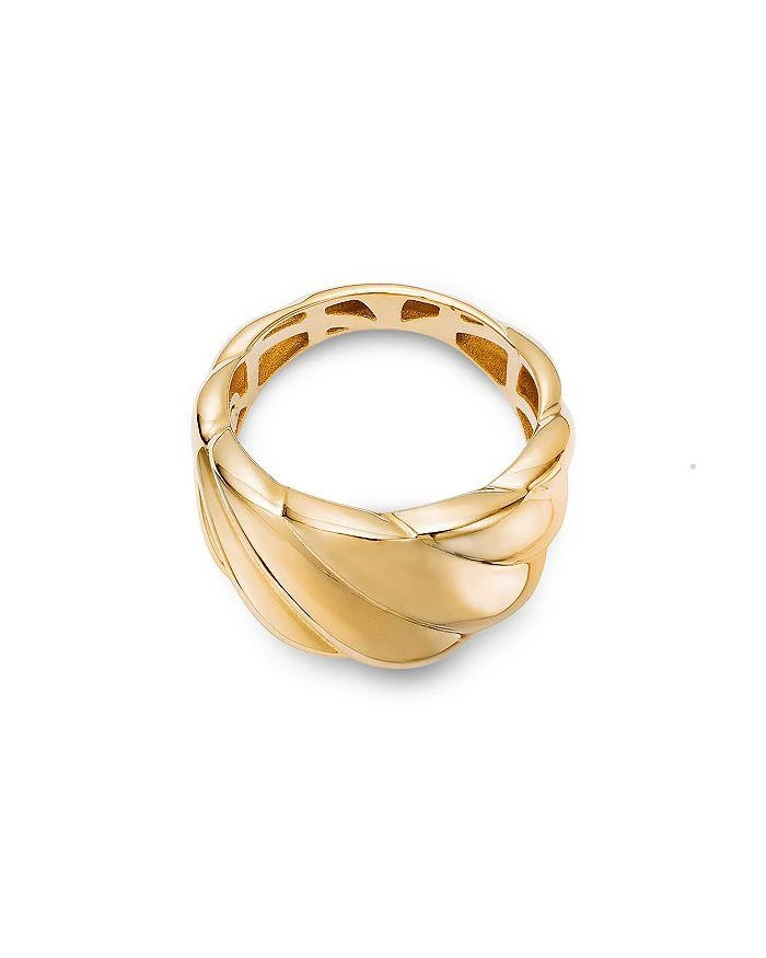 商品Alberto Amati|14K Yellow Gold Twist Style Wide Statement Ring,价格¥6278,第3张图片详细描述