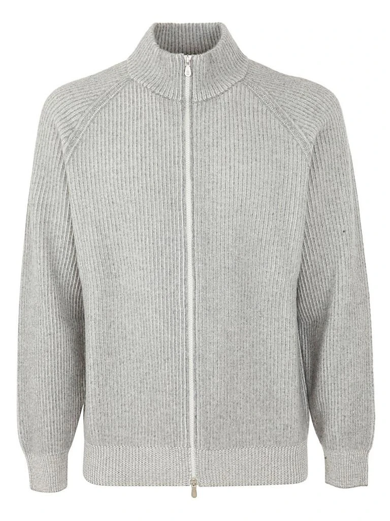 商品Brunello Cucinelli|Brunello Cucinelli High-Neck Zipped Cardigan,价格¥15575,第1张图片