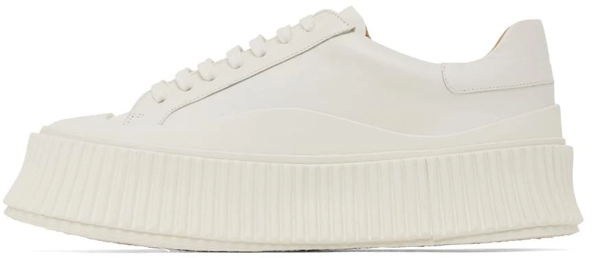 商品Jil Sander|灰白色 Agnellato Oversize Sole 运动鞋,价格¥2860,第3张图片详细描述