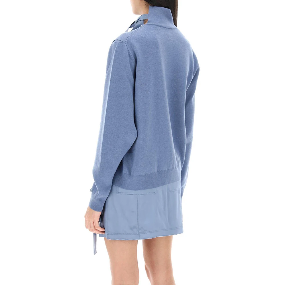 FENDI 蓝色女士针织衫/毛衣 FZX972-ANJK-F1KE5 商品