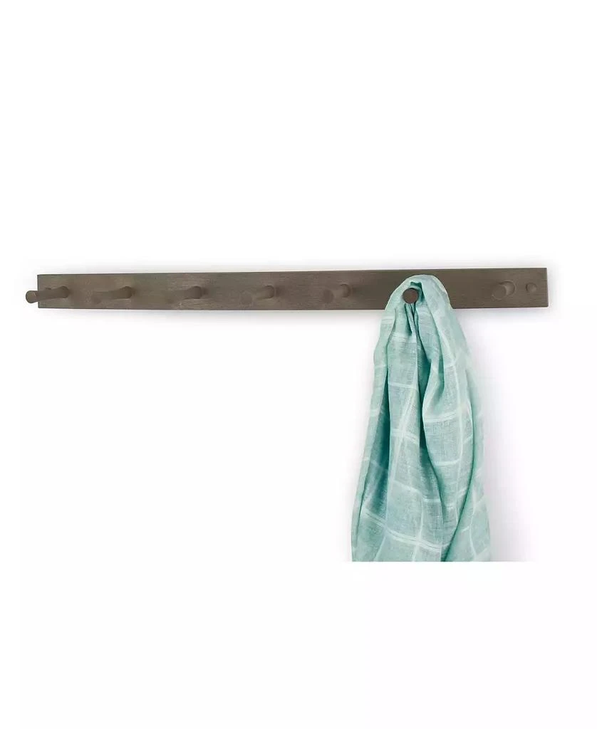 商品Spectrum|Diversified Wall-Mounted 7 Peg Wood Hook Rack,价格¥179,第1张图片