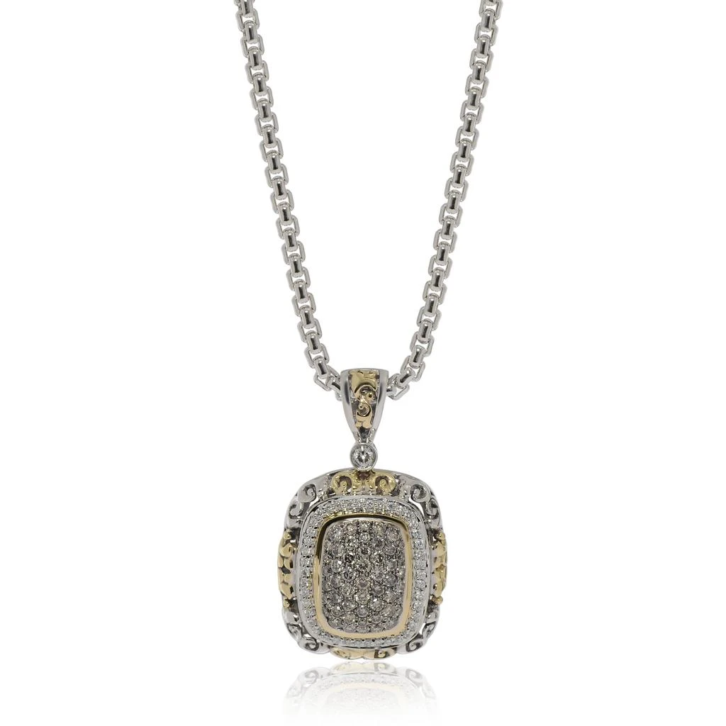 商品Charles Krypell|Charles Krypell Women's Sterling Silver and 18K Gold Necklace,价格¥8884,第1张图片