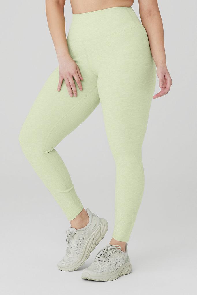 Alosoft High-Waist 7/8 Highlight Legging - Iced Green Tea Heather商品第8张图片规格展示