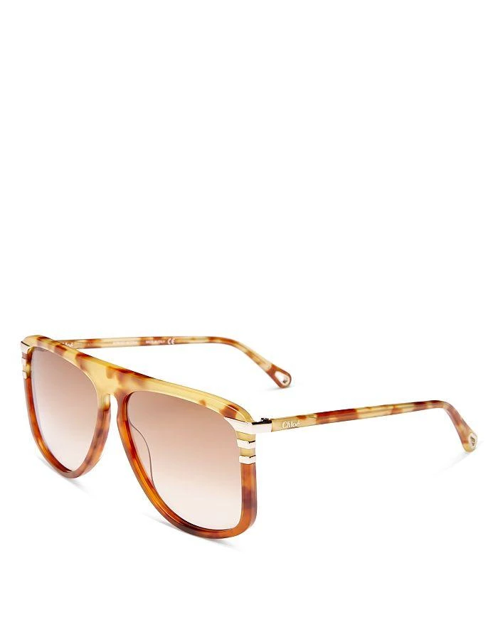 商品Chloé|West Flat Top Sunglasses, 62mm,价格¥3326,第3张图片详细描述