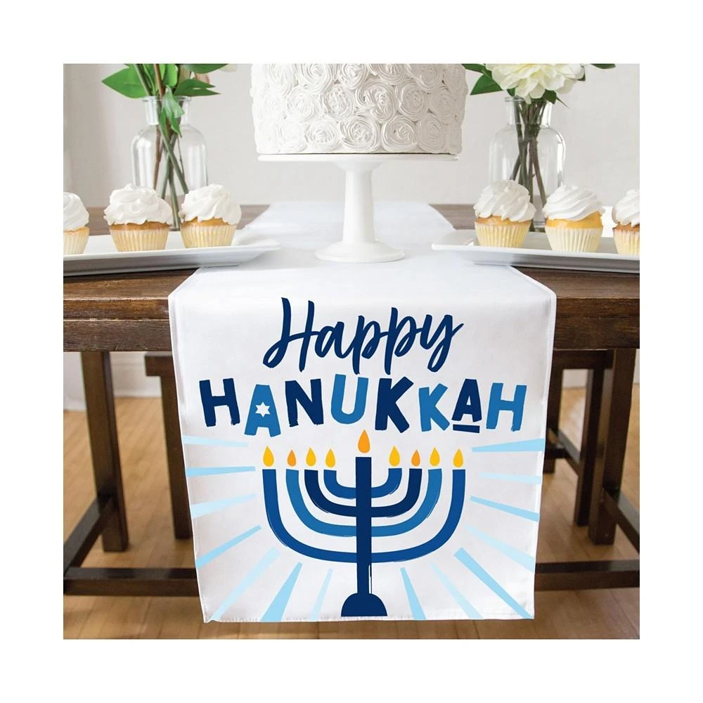 商品Big Dot of Happiness|Hanukkah Menorah - Chanukah Holiday Party Dining Tabletop Decor - Cloth Table Runner - 13 x 70 inches,价格¥201,第2张图片详细描述