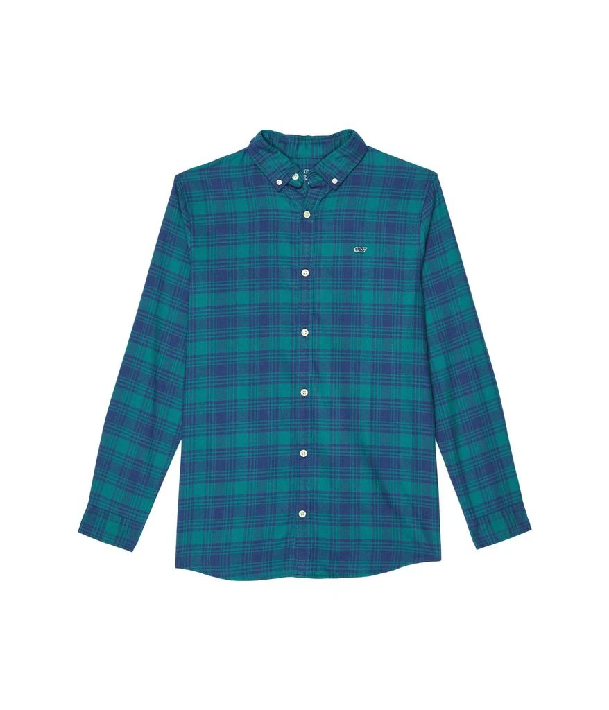 商品Vineyard Vines|Flannel Whale Shirt (Toddler/Little Kids/Big Kids),价格¥268,第1张图片