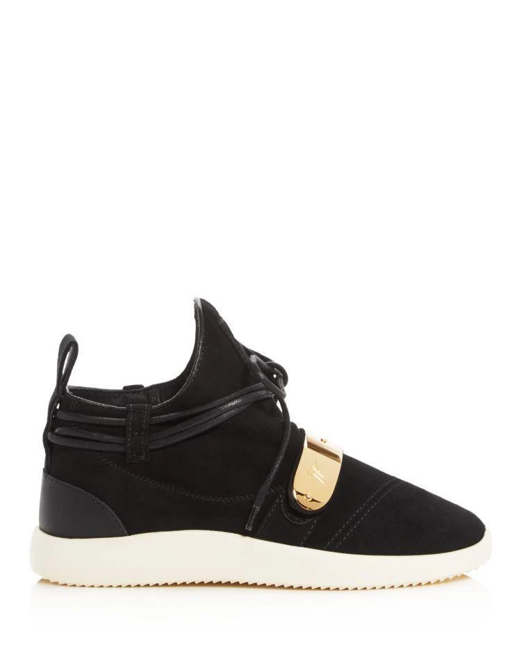 商品Giuseppe Zanotti|Giuseppe Zanotti Wraparound Lace Slip-On Sneakers ,价格¥2599,第2张图片详细描述