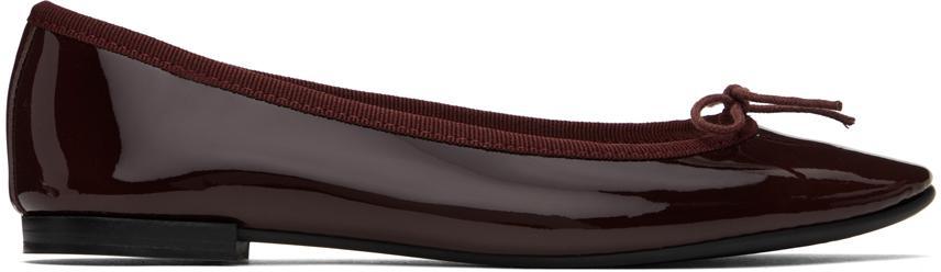 商品Repetto|Burgundy Cendrillon Ballerina Flats,价格¥2141,第1张图片