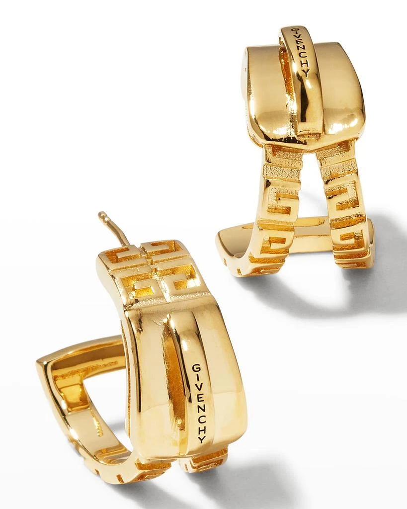 商品Givenchy|G-Zip Golden Hoop Earrings,价格¥2437,第1张图片