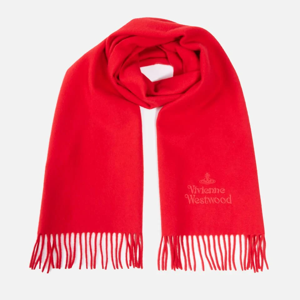 商品Vivienne Westwood|Vivienne Westwood Embroidered Logo Wool Scarf,价格¥562,第1张图片