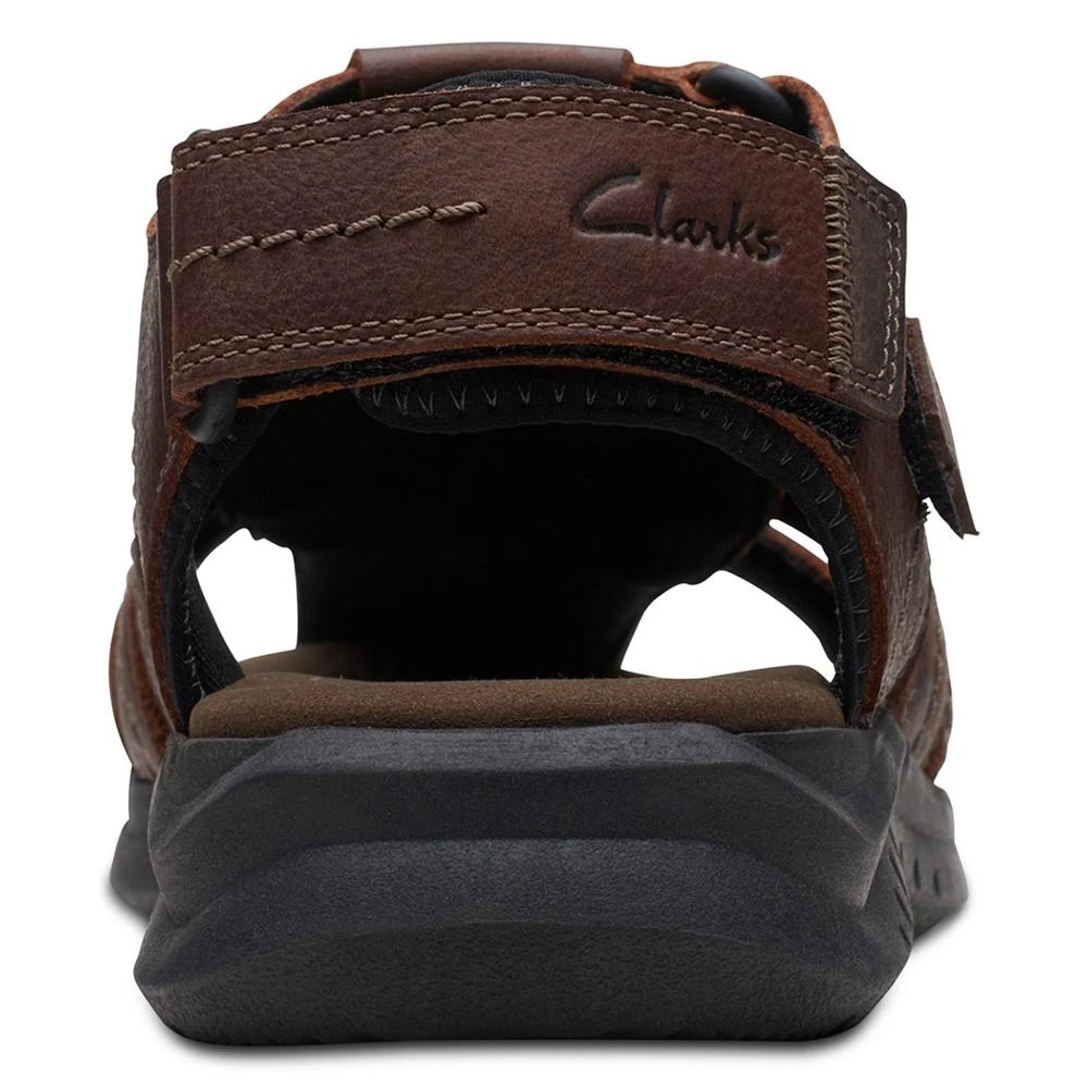 商品Clarks|Men's Walkford Fish Tumbled Leather Sandals,价格¥414,第2张图片详细描述