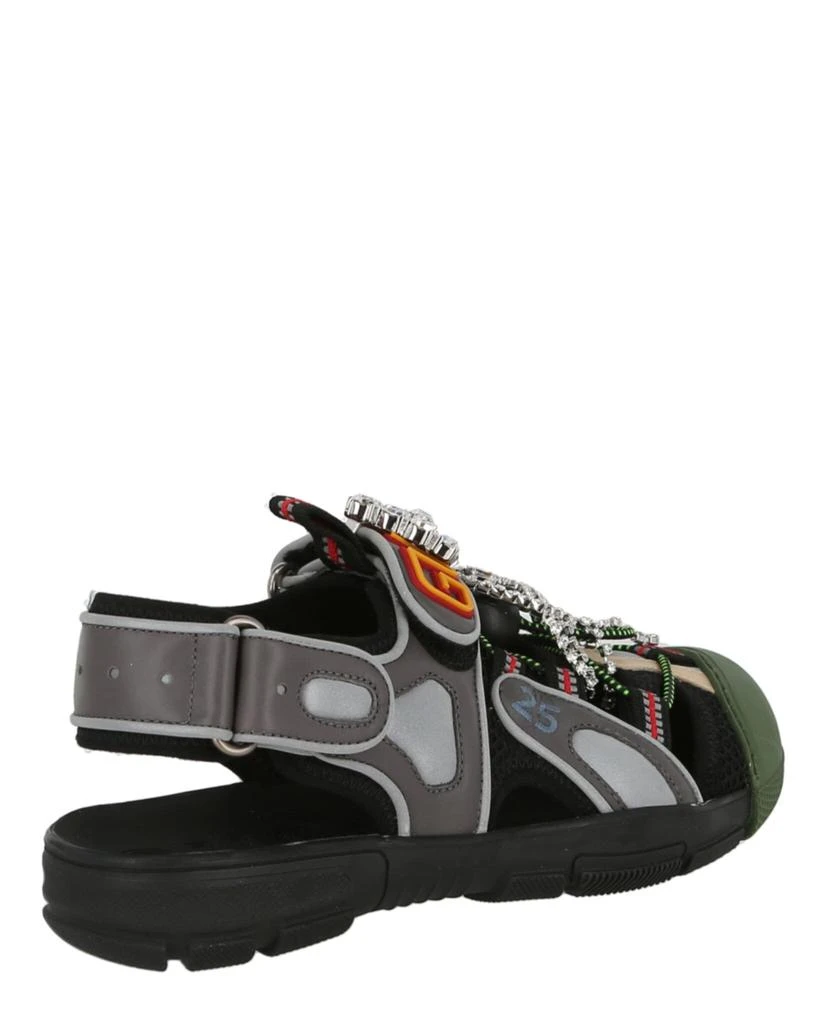 商品Gucci|Mesh Fabric Tinsel Sport Sandals,价格¥1485,第3张图片详细描述