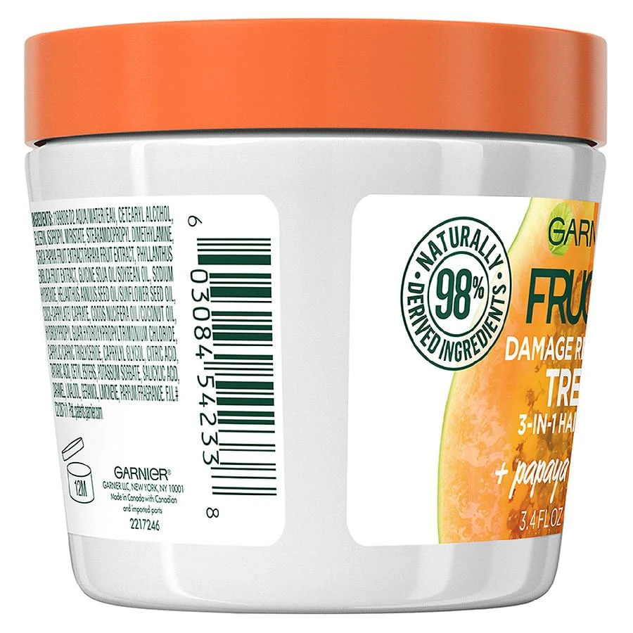 商品Garnier Fructis|Damage Repairing Treat 1 Minute Hair Mask with Papaya Extracts,价格¥34,第5张图片详细描述