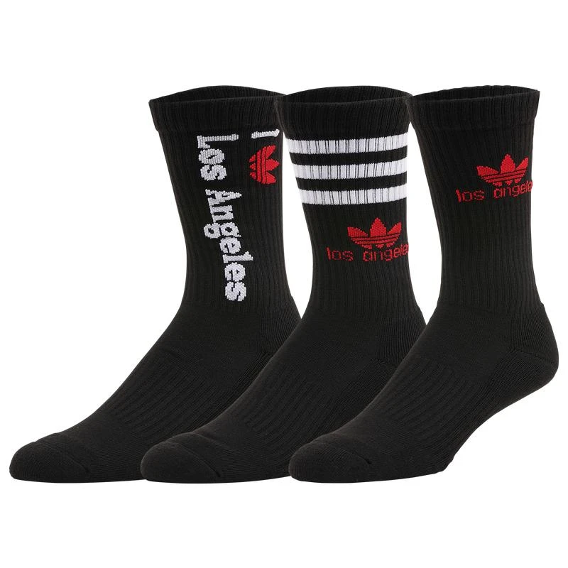 商品Adidas|adidas Originals City 3 Pack Crew Socks - Men's,价格¥74,第1张图片