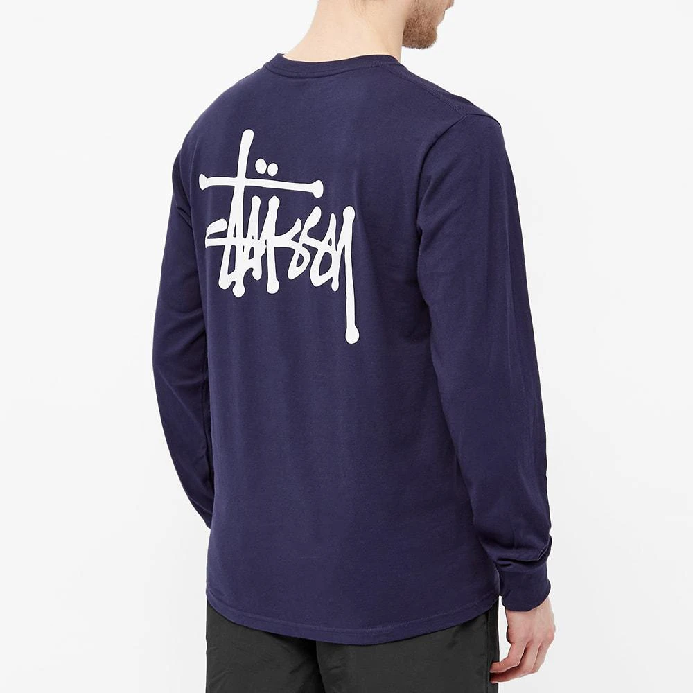 商品STUSSY|Stussy Long Sleeve Basic Stussy Tee,价格¥241,第5张图片详细描述