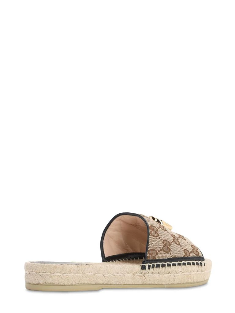 商品Gucci|20mm Pilar Canvas Slide Espadrilles,价格¥4542,第3张图片详细描述