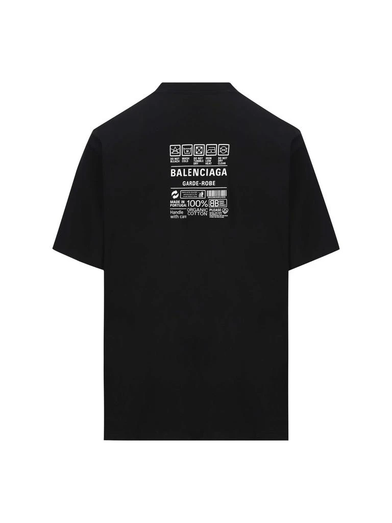 商品Balenciaga|Balenciaga Logo Printed Crewneck T-Shirt,价格¥4158,第2张图片详细描述