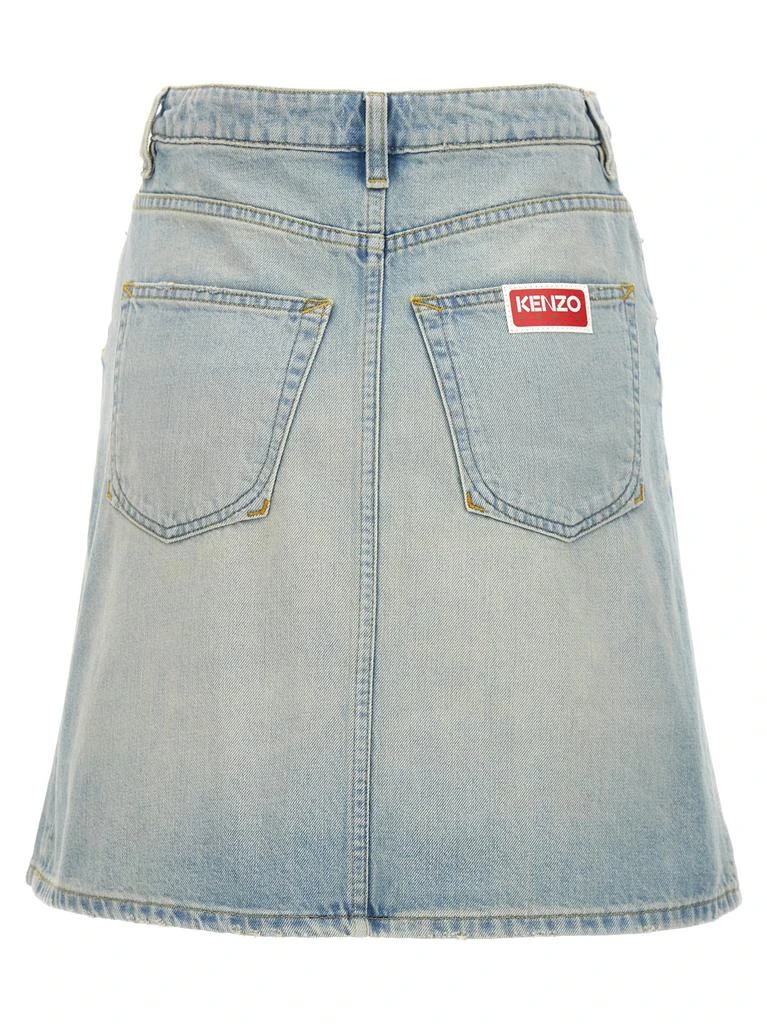 商品Kenzo|Medium Stone Blue Skirts Light Blue,价格¥1008,第2张图片详细描述