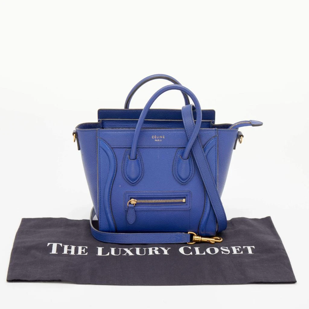 Celine Blue Leather Nano Luggage Tote 商品