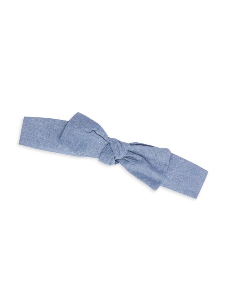 Baby Girl's 2-Piece Sunsuit Striped Chambray Romper & Headband Set商品第3张图片规格展示