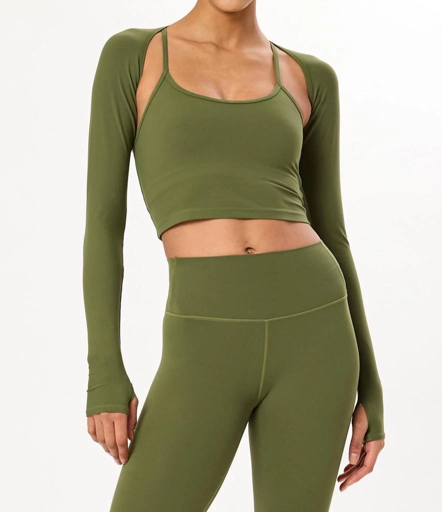 商品Splits59|Shiri Airweight Shrug In Green,价格¥481,第1张图片