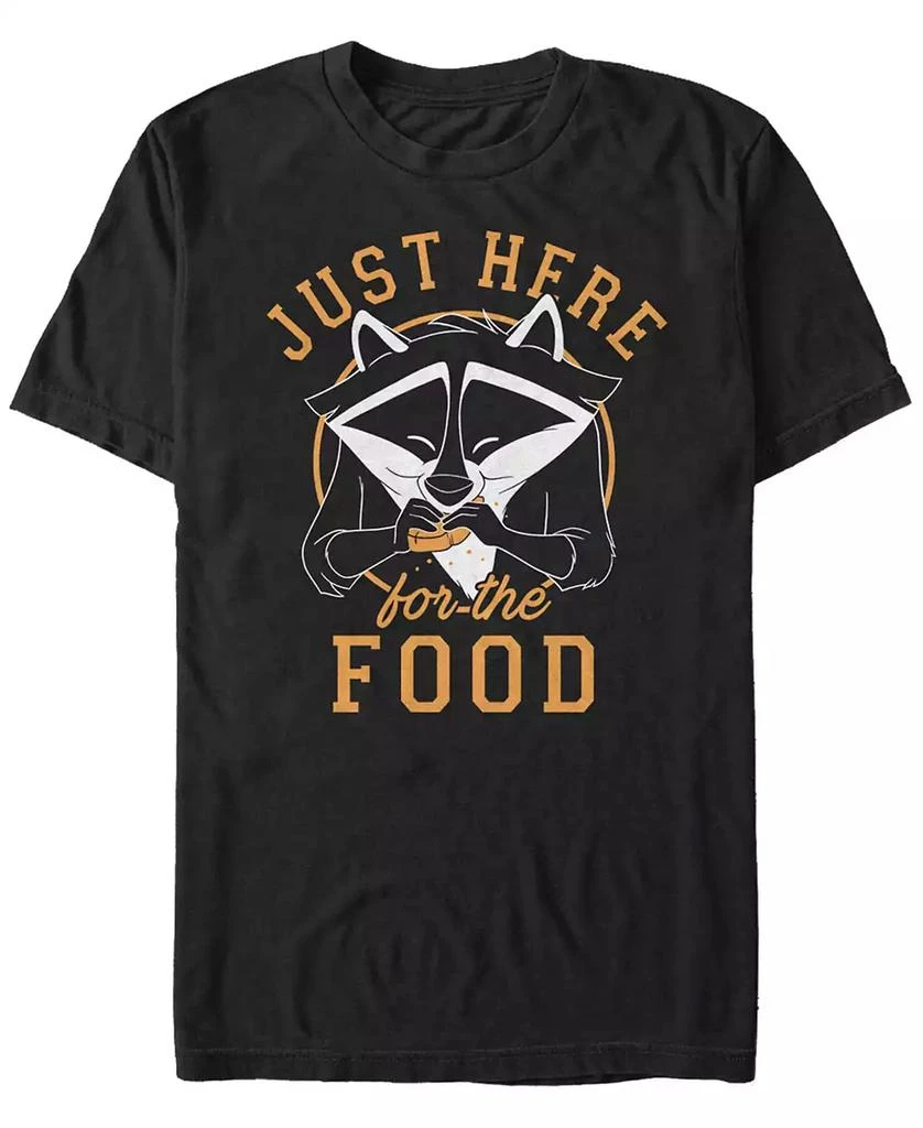 商品Disney|Disney Men's Pocahontas Meeko Just Here for the Food, Short Sleeve T-Shirt,价格¥184,第1张图片