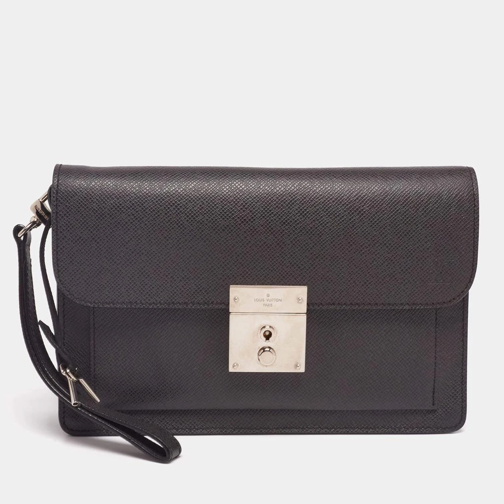 商品[二手商品] Louis Vuitton|Louis Vuitton Grey Leather Neo Belaia Clutch ,价格¥5560,第1张图片