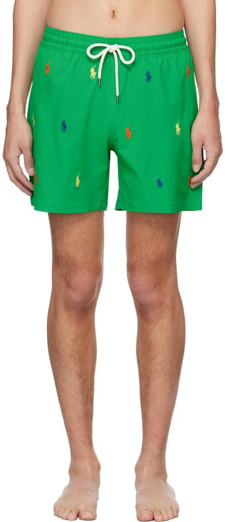 商品Ralph Lauren|Green Traveler Swim Shorts,价格¥673,第1张图片