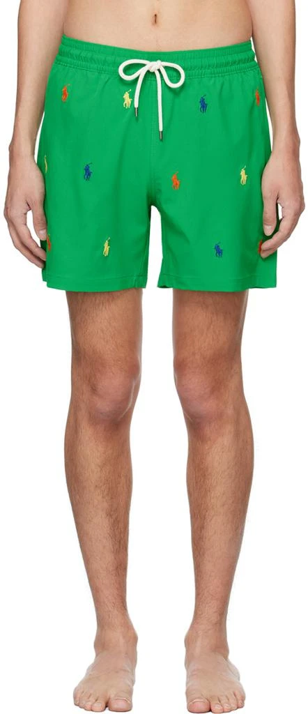 商品Ralph Lauren|Green Traveler Swim Shorts,价格¥466,第1张图片