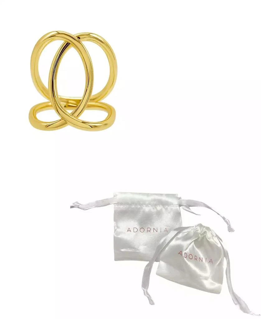 商品ADORNIA|14K Gold-Plated Tall Infinity Ring,价格¥218,第3张图片详细描述