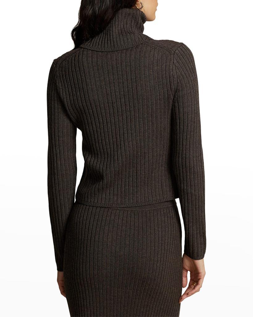 商品Ralph Lauren|Rib-Knit Merino Wool Turtleneck,价格¥2192,第6张图片详细描述