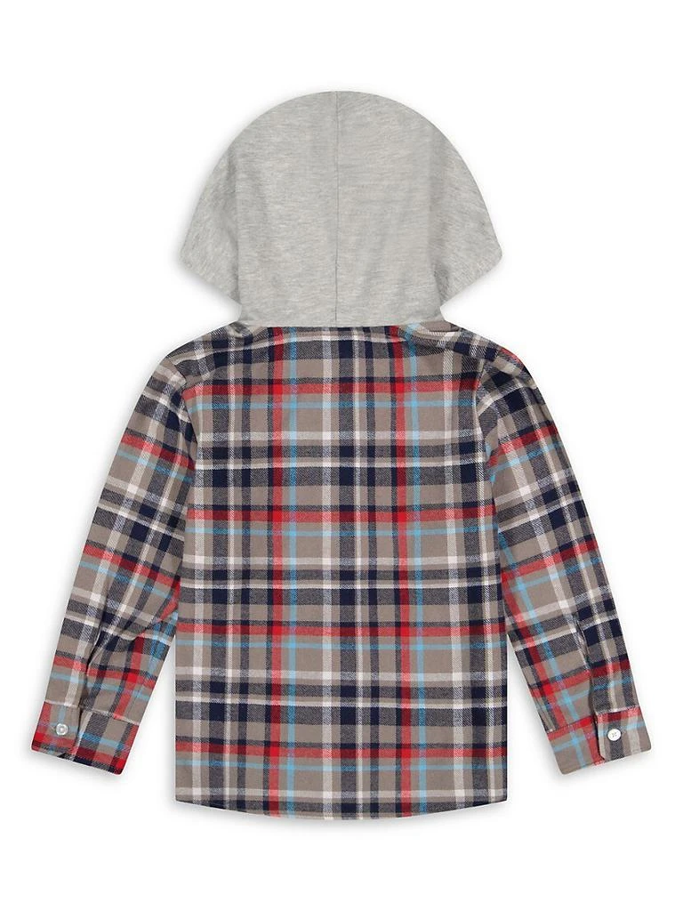 商品Andy & Evan|Little Boy's &amp; Boy's Hooded Plaid Flannel Shirt,价格¥328,第2张图片详细描述