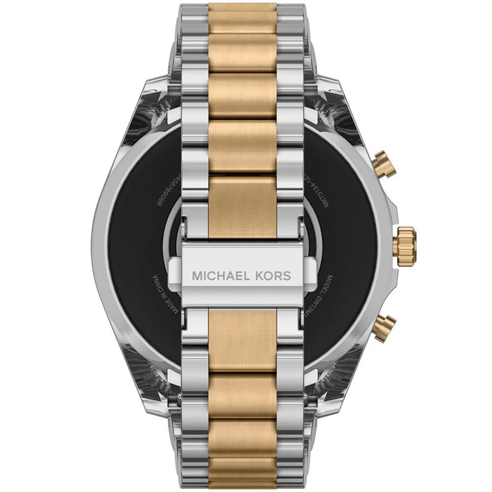 商品Michael Kors|Access Unisex Gen 6 Bradshaw Smartwatch: Two-Tone Case with Stainless Steel Bracelet 44mm,价格¥1966,第5张图片详�细描述