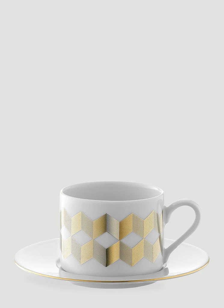 商品LSA International|Set of Four Chevron Teacup Cup and Saucer,价格¥1139,第3张图片详细描述