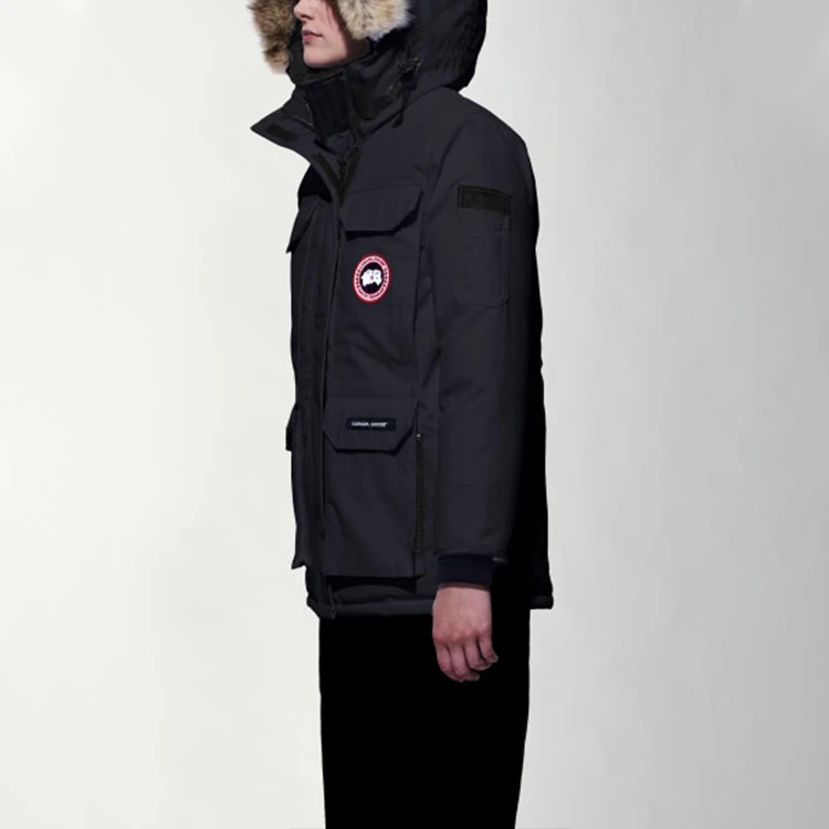 商品[国内直发] Canada Goose|[预售3天]加拿大鹅 Expedition远征系列 Fusion Fit Expedition 远征 08款派克多口袋防水防风保暖大衣纯色连帽长袖羽绒服 亚版 冬季 女款 黑色,价格¥8734,第5张图片详细描述