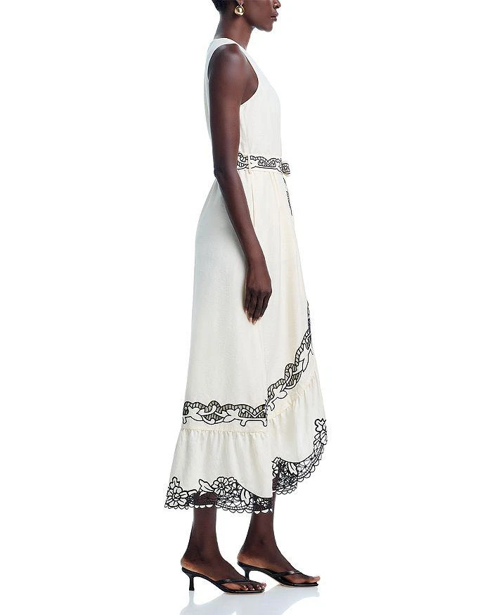 商品Tahari|Poppy Embroidered Maxi Dress,价格¥3665,第5张图片详细描述