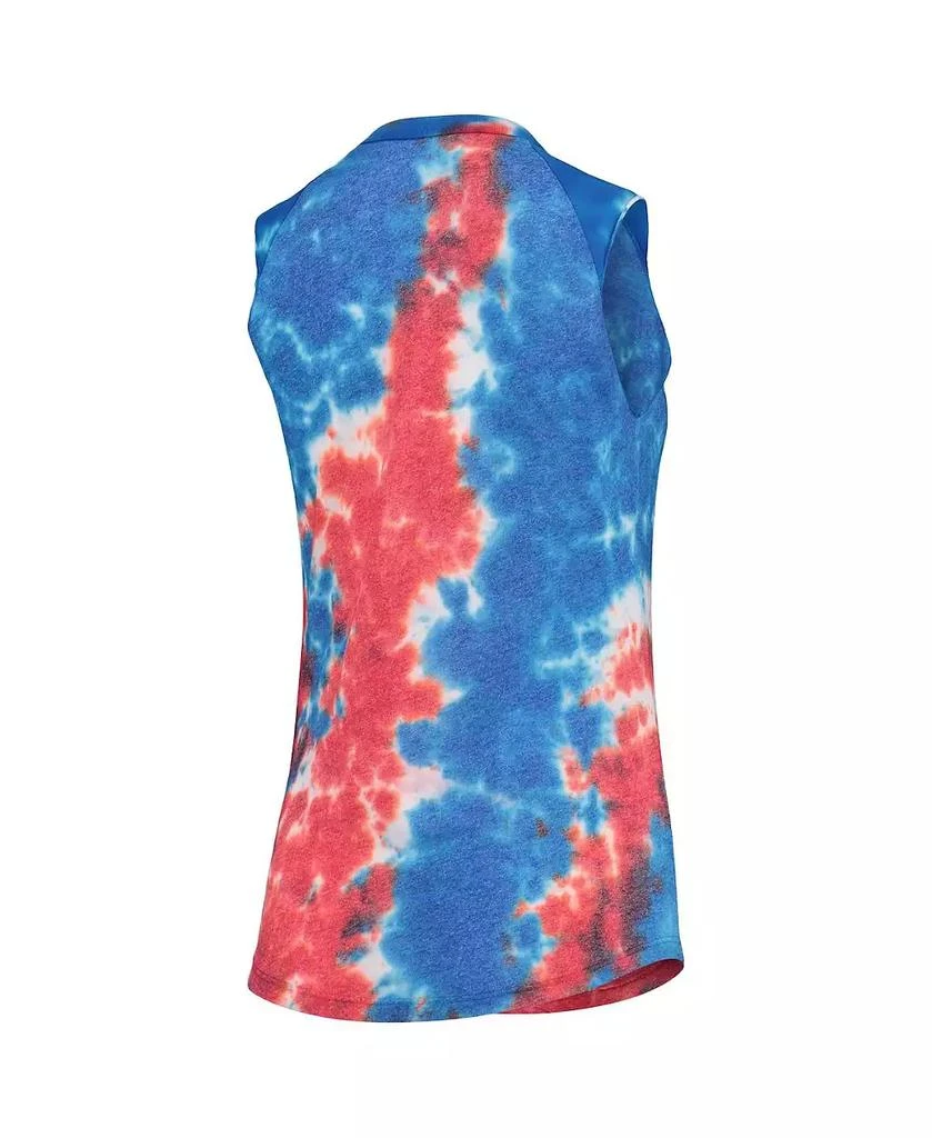 商品Majestic|Women's Threads Red, Blue San Francisco Giants Tie-Dye Tri-Blend Muscle Tank Top,价格¥248,第4张图片详细描述