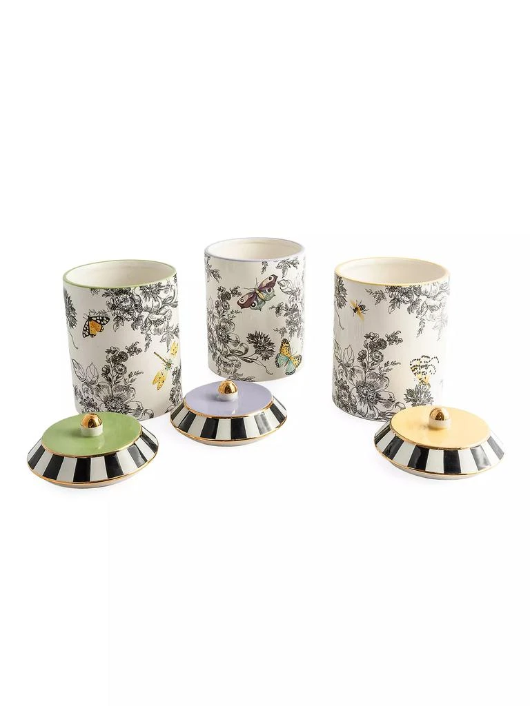 商品MacKenzie-Childs|Butterfly Toile 3-Piece Canisters Set,价格¥2220,第2张图片详细描述