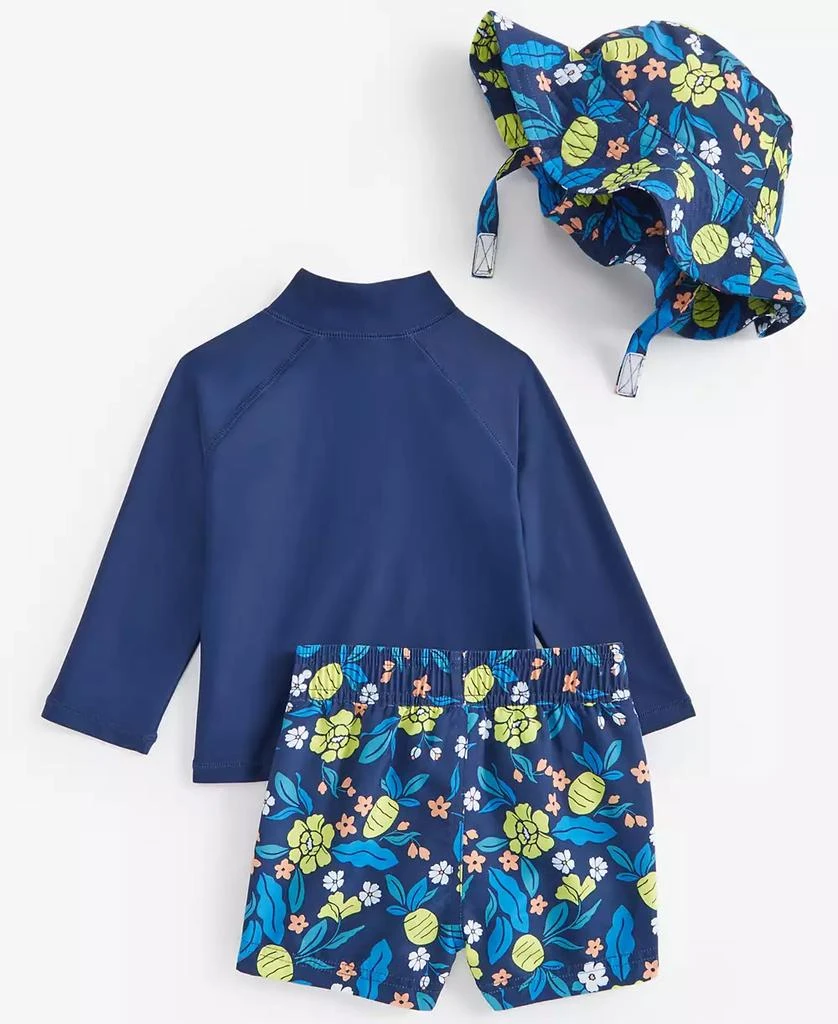 商品First Impressions|Baby Boys Printed 3-Pc. Swim Set, Exclusively at Macy's,价格¥186,第2张图片详细描述