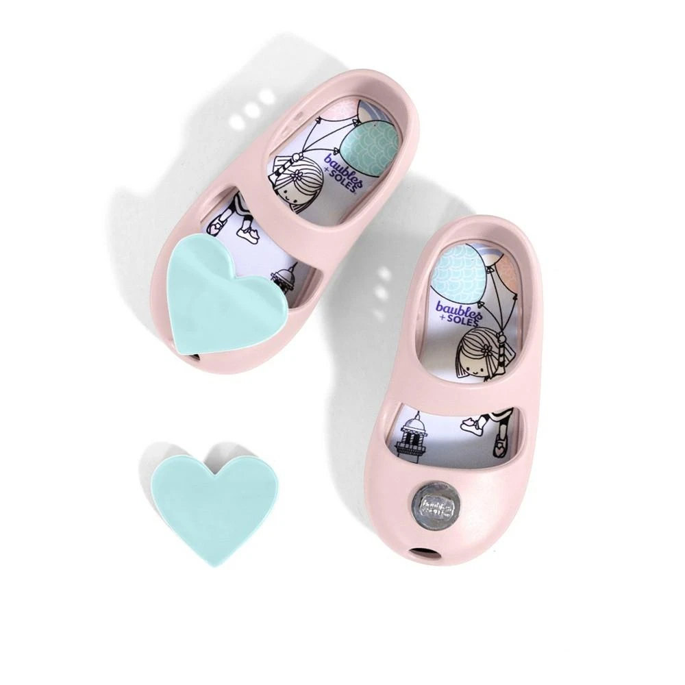 商品Baubles + Soles|Toddler Girls Kaia Shoes with Twist Lock Slip-On Interchangeable Flat,价格¥374,第5张图片详细描述